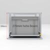 Heckauszug, Höhe bei 270mm hohen Boxen