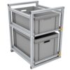 Ordnungssystem für Wohnmobil Garage 220kg, für Euroboxen