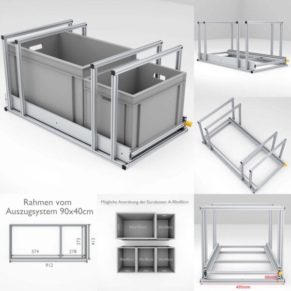 Heckauszug mit Auszüge 220kg, Heckgarage Ausbau