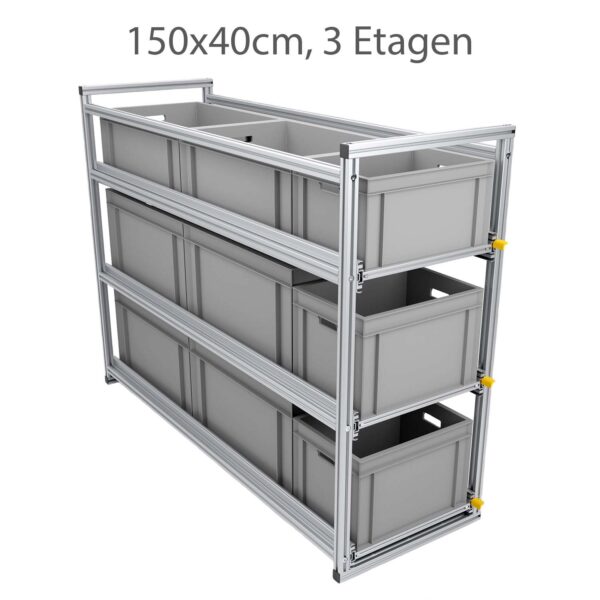 Heckauszug 150x40cm mit 3 Etagen