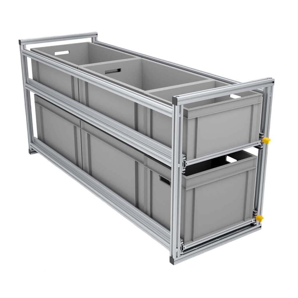 Zinram Heckauszug 120 X 30 Cm Für 3 EURO Boxen Van Camper Auszug Kofferraum