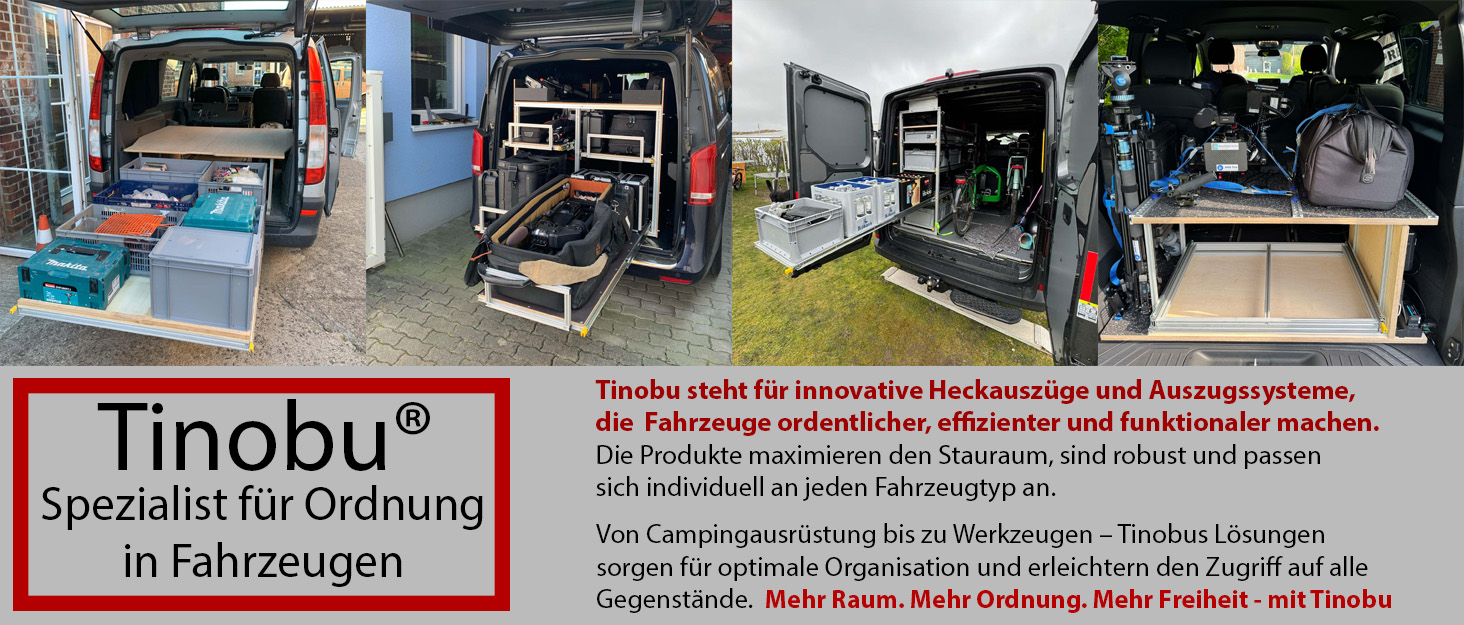 Tinobu Heckauszug Kastenwagen und Camper