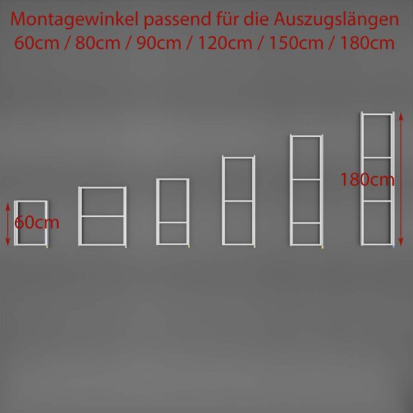 Winkel Auszug mit Bodenbefestigung